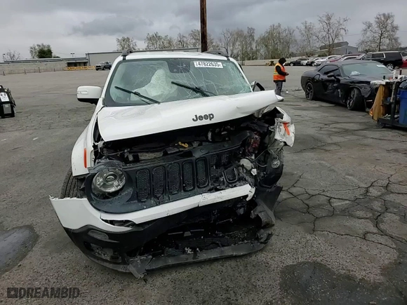 2017 Jeep Renegade Altitude with VIN ZACCJABB3HPG28946, listed as a Copart auction lot 47822635 with 0 mi miles and Salvage Title. Bid and sale history available at carsss.com. Image 11.
