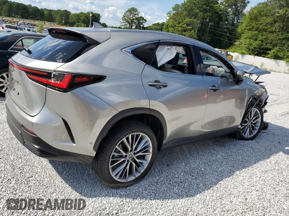 2022 Lexus NX 350h Luxury with VIN JTJHKCEZ0N2003737, listed as a Copart auction lot 56185694 with 37,447 mi miles and Salvage Title. Bid and sale history available at DreamBid. Image 3.