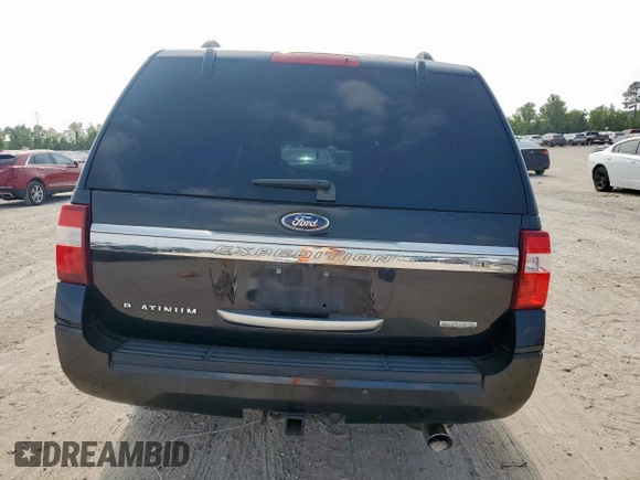 2015 Ford Expedition Max Platinum with VIN 1FMJK1LT5FEF24973, listed as a Copart auction lot 57998415 with 252,476 mi miles and Salvage title. Bid and sale history available at DreamBid. Image 6.