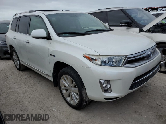 2013 Toyota Highlander Hybrid Limited with VIN JTEDC3EH1D2011958, listed as a Copart auction lot 76441614 with 63,033 mi miles and Salvage Title. Bid and sale history available at carsss.com. Image 4.
