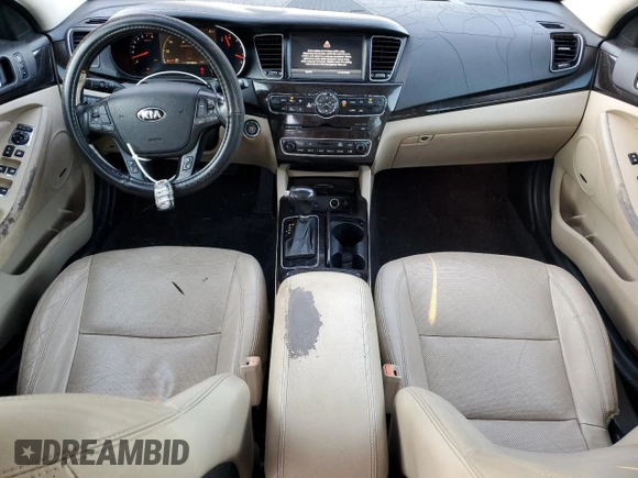 2014 Kia Cadenza Premium with VIN KNALN4D70E5120367, listed as a Copart auction lot 81324754 with 137,508 mi miles and Salvage Title. Bid and sale history available at carsss.com. Image 8.