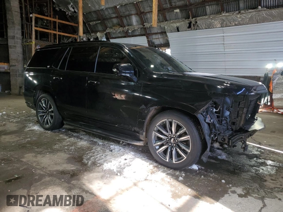 2021 Cadillac Escalade Sport Platinum with VIN 1GYS4GKL7MR338004, listed as a Copart auction lot 44308885 with 40,531 mi miles and Salvage title. Bid and sale history available at DreamBid. Image 4.