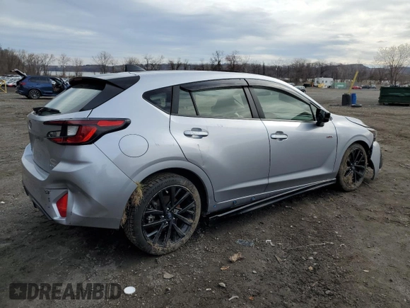 2024 Subaru Impreza RS with VIN JF1GUHJC9R8264560, listed as a Copart auction lot 51578975 with 17,904 mi miles and Salvage Title. Bid and sale history available at carsss.com. Image 3.