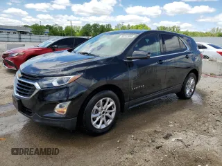 2019 Chevrolet Equinox LT with VIN 3GNAXUEV9KL135633, listed as a Copart auction lot 55747695 with 99,242 mi miles and Salvage title. Bid and sale history available at DreamBid. Image 1.