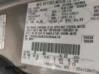 2004 Ford Explorer Eddie Bauer с VIN 1FMZU64K34UB56618, выставлен на аукционе IAAI как лот 42446192 с пробегом 166 527 миль миль и . История ставок и продаж доступна на DreamBid. Изображение 9.
