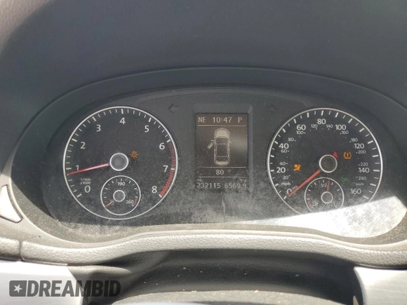 2013 Volkswagen Passat SE with VIN 1VWBH7A34DC060044, listed as a Copart auction lot 57180325 with 232,115 mi miles and Salvage title. Bid and sale history available at DreamBid. Image 9.