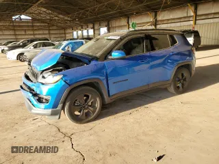 2021 Jeep Compass Altitude with VIN 3C4NJCBB9MT501884, listed as a Copart auction lot 50781865 with 81,841 mi miles and Salvage Title. Bid and sale history available at carsss.com. Image 1.
