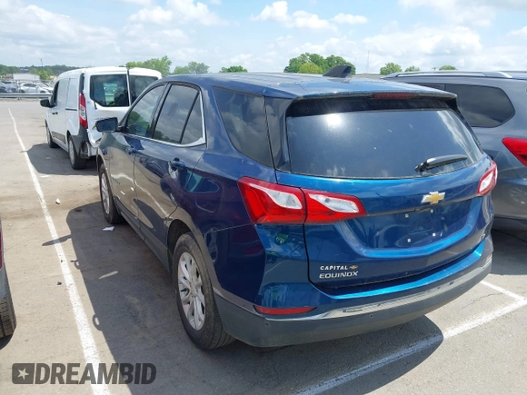 2020 Chevrolet Equinox LT with VIN 3GNAXKEV1LL277674, listed as a IAAI auction lot 42134928 with 104,408 mi miles and . Bid and sale history available at carsss.com. Image 3.