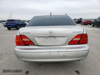 2002 Lexus LS 430 with VIN JTHBN30F120091703, listed as a Copart auction lot 46336525 with 0 mi miles and Salvage Title. Bid and sale history available at carsss.com. Image 6.