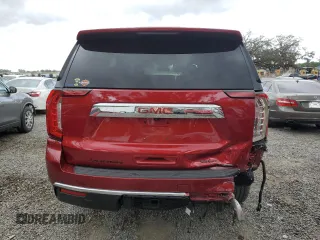 2023 GMC Yukon SLT with VIN 1GKS2BKD5PR410284, listed as a Copart auction lot 49705495 with 7,045 mi miles and Salvage Title. Bid and sale history available at carsss.com. Image 6.