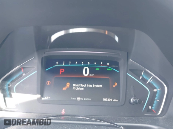 2019 Honda Odyssey EX-L with VIN 5FNRL6H76KB101969, listed as a IAAI auction lot 41985816 with 107,309 mi miles. Bid and sale history available at carsss.com. Image 7.