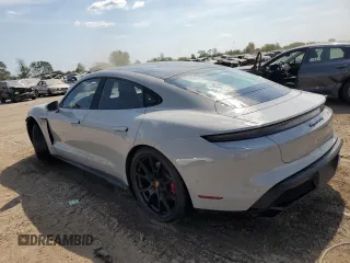 2023 Porsche Taycan GTS with VIN WP0AD2Y10PSA47385, listed as a Copart auction lot 71398934 with 12,108 mi miles and Salvage Title. Bid and sale history available at DreamBid. Image 2.