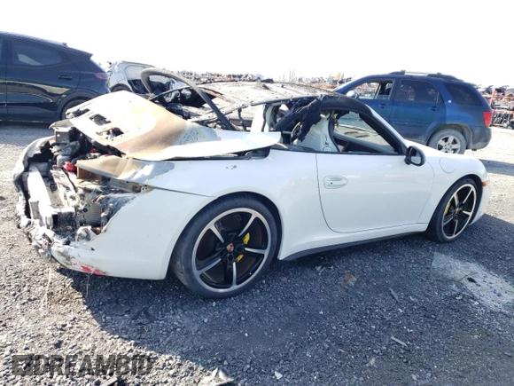 2014 Porsche 911 Carrera S with VIN WP0CB2A94ES155727, listed as a Copart auction lot 77574304 with 1 mi miles and Non Repairable. Bid and sale history available at carsss.com. Image 3.