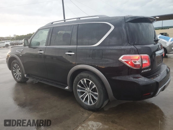 2020 Nissan Armada SL with VIN JN8AY2NC2L9618260, listed as a Copart auction lot 57082664 with 110,695 mi miles and Clean Title. Bid and sale history available at carsss.com. Image 2.