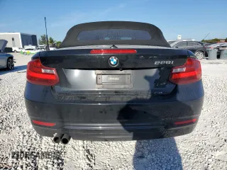 2016 BMW 2 Series 228i with VIN WBA1K9C59GV321555, listed as a Copart auction lot 49504985 with 124,471 mi miles and Salvage Title. Bid and sale history available at carsss.com. Image 6.