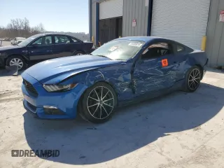 2017 Ford Mustang EcoBoost z VIN 1FA6P8TH0H5329372, wystawiony jako Copart lot #49000525 z przebiegiem Nie podano mil oraz Szkoda całkowita • Salvage title. Historia ofert i sprzedaży dostępna na DreamBid. Obrazek 1.