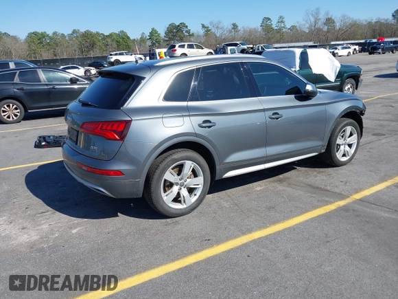 2018 Audi Q5 Premium Plus with VIN WA1BNAFY1J2245788, listed as a IAAI auction lot 41761858 with 76,571 mi miles. Bid and sale history available at carsss.com. Image 4.