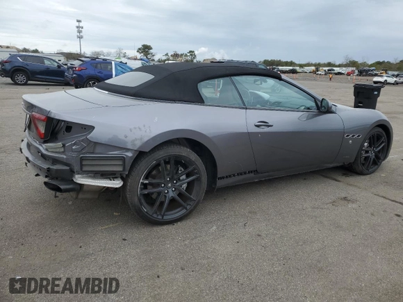 2019 Maserati GranTurismo Convertible Sport with VIN ZAM45VMA4K0315806, listed as a Copart auction lot 52621375 with 12,463 mi miles and Salvage Title. Bid and sale history available at carsss.com. Image 3.