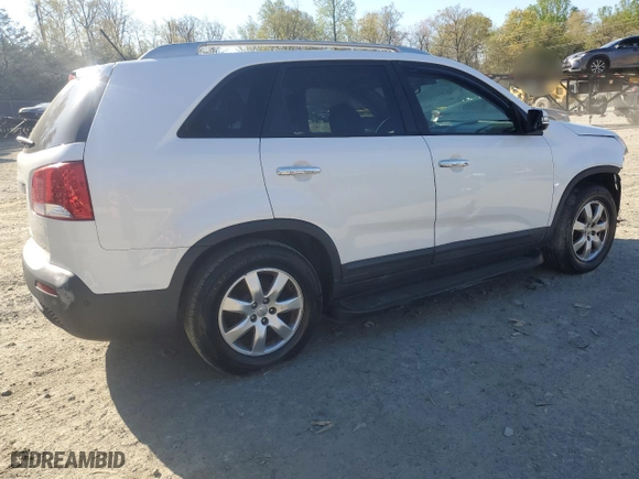 2013 Kia Sorento LX with VIN 5XYKT3A64DG312875, listed as a Copart auction lot 53750595 with 126,675 mi miles and Clean Title. Bid and sale history available at carsss.com. Image 3.