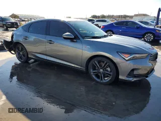 2023 Acura Integra w/A-Spec Package with VIN 19UDE4H37PA025945, listed as a Copart auction lot 77955164 with 24,245 mi miles and Salvage title. Bid and sale history available at DreamBid. Image 4.