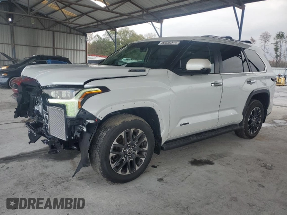 2024 Toyota Sequoia SR5 with VIN 7SVAAABA2RX044136, listed as a Copart auction lot 82336314 with 1,966 mi miles and Salvage Title. Bid and sale history available at carsss.com. Image 1.