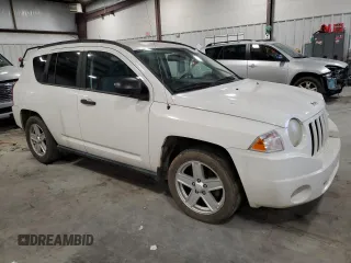 2007 Jeep Compass Sport with VIN 1J8FF47W17D188596, listed as a Copart auction lot 45799335 with 141,636 mi miles and Salvage Title. Bid and sale history available at carsss.com. Image 4.