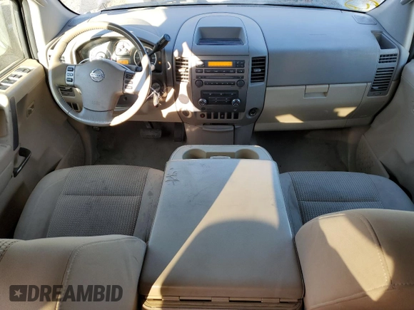 2008 Nissan Titan XE with VIN 1N6AA07D68N359813, listed as a Copart auction lot 43197685 with 136,828 mi miles and Salvage Title. Bid and sale history available at carsss.com. Image 8.