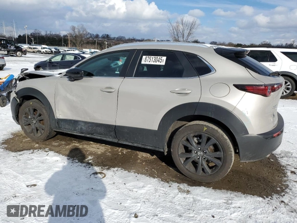2024 Mazda CX-30 2.5 S Select Sport with VIN 3MVDMBBM9RM627970, listed as a Copart auction lot 87513045 with 8,716 mi miles and Salvage Title. Bid and sale history available at carsss.com. Image 2.
