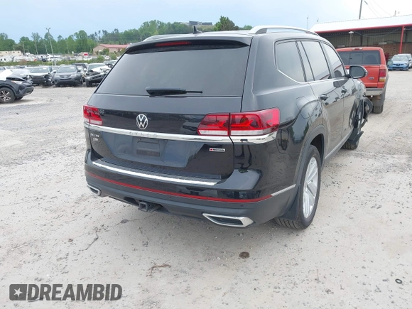 2021 Volkswagen Atlas SEL with VIN 1V2BR2CA9MC576221, listed as a IAAI auction lot 42176520 with 67,272 mi miles and . Bid and sale history available at DreamBid. Image 4.