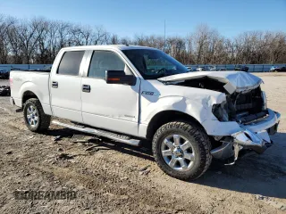 2014 Ford F-150 XL with VIN 1FTFW1ET1EFC08071, listed as a Copart auction lot 47290205 with 151,359 mi miles and Salvage Title. Bid and sale history available at carsss.com. Image 4.