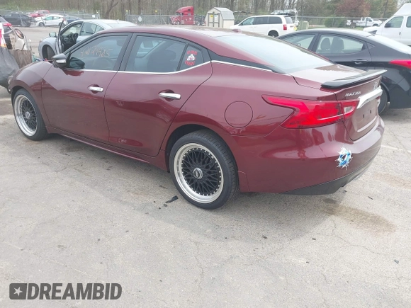 2017 Nissan Maxima SV with VIN 1N4AA6AP3HC362422, listed as a IAAI auction lot 42124485 with 103,615 mi miles and . Bid and sale history available at DreamBid. Image 3.