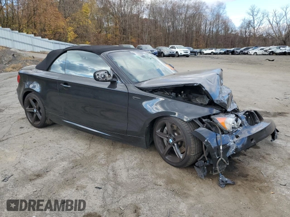 2011 BMW 1 Series 135i with VIN WBAUN7C50BVM24185, listed as a Copart auction lot 79507574 with Not provided miles and Salvage title. Bid and sale history available at DreamBid. Image 4.