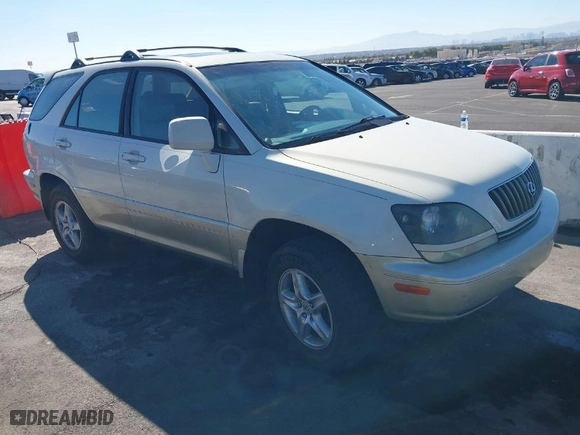 1999 Lexus RX 300 Luxury SUV with VIN JT6GF10U9X0015877, listed as a IAAI auction lot 41666610 with NaN miles. Bid and sale history available at carsss.com. Image 1.