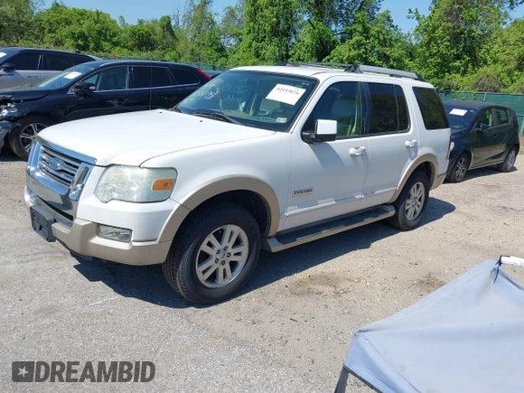 2007 Ford Explorer Eddie Bauer with VIN 1FMEU74E87UA95849, listed as a IAAI auction lot 42153076 with 188,766 mi miles. Bid and sale history available at carsss.com. Image 2.