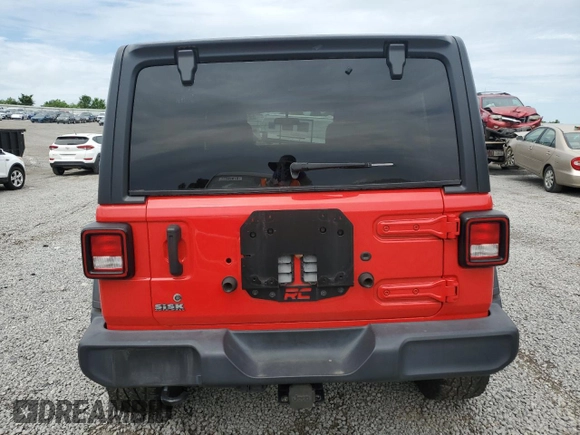2018 Jeep Wrangler Unlimited Sport с VIN 1C4HJXDG0JW197511, выставлен на аукционе Copart как лот 57361775 с пробегом 95 830 миль миль и Списание • Salvage title. История ставок и продаж доступна на DreamBid. Изображение 6.