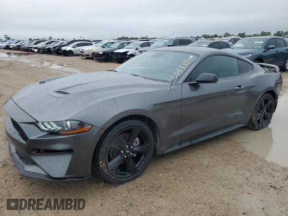 2022 Ford Mustang EcoBoost with VIN 1FA6P8TH9N5150100, listed as a Copart auction lot 55800095 with 21,996 mi miles and Salvage Title. Bid and sale history available at DreamBid. Image 1.