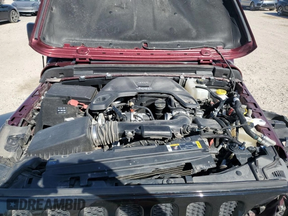 2021 Jeep Wrangler Unlimited Willys with VIN 1C4HJXDG4MW734322, listed as a Copart auction lot 50155775 with 45,963 mi miles and Salvage title. Bid and sale history available at DreamBid. Image 12.