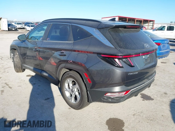 2022 Hyundai Tucson SEL with VIN 5NMJB3AEXNH108398, listed as a IAAI auction lot 41686201 with 46,670 mi miles. Bid and sale history available at carsss.com. Image 3.