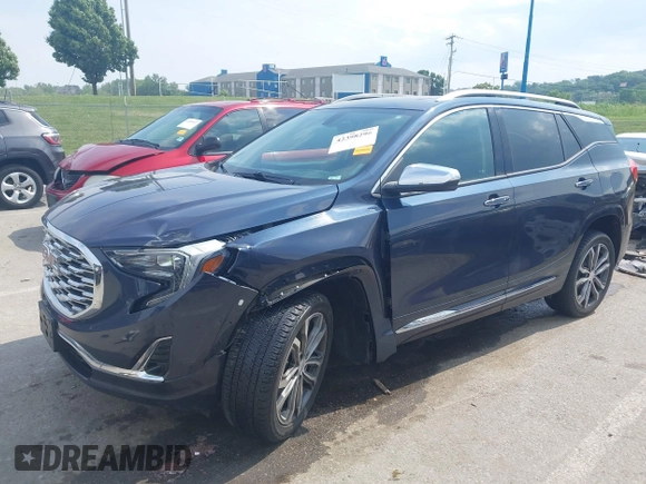 2018 GMC Terrain Denali with VIN 3GKALXEX9JL256723, listed as a IAAI auction lot 42398296 with 122,134 mi miles and . Bid and sale history available at DreamBid. Image 19.
