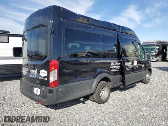 2023 Ford Transit Passenger XL with VIN 1FBVU4XG3PKA55923, listed as a Copart auction lot 47928165 with 83,174 mi miles and Salvage title. Bid and sale history available at DreamBid. Image 3.
