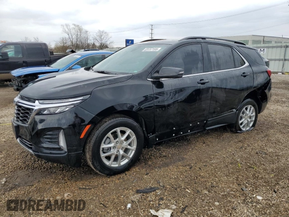 2022 Chevrolet Equinox LT z VIN 3GNAXUEV0NL279298, wystawiony jako Copart lot #53737155 z przebiegiem 10 201 mil mil oraz Szkoda całkowita • Salvage title. Historia ofert i sprzedaży dostępna na DreamBid. Obrazek 1.
