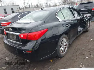 2017 Infiniti Q50 2.0t Premium with VIN JN1CV7AR0HM681837, listed as a IAAI auction lot 41724953 with 55,178 mi miles. Bid and sale history available at carsss.com. Image 4.