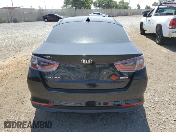 2015 Kia Optima Hybrid with VIN KNAGM4AD2F5086464, listed as a Copart auction lot 66960584 with 108,981 mi miles and Salvage Title. Bid and sale history available at carsss.com. Image 6.