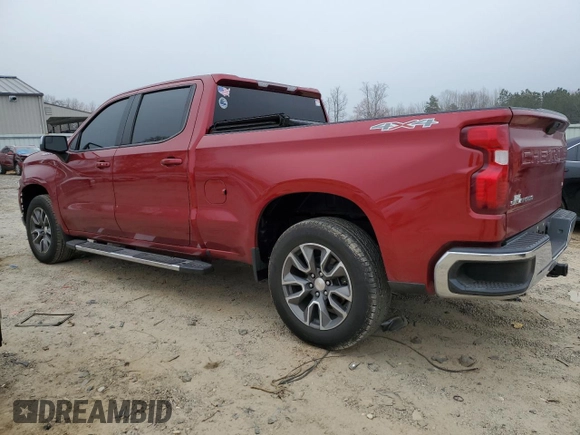 2021 Chevrolet Silverado 1500 LT with VIN 1GCUYDED2MZ179981, listed as a Copart auction lot 48938385 with 49,625 mi miles and Salvage Title. Bid and sale history available at carsss.com. Image 2.