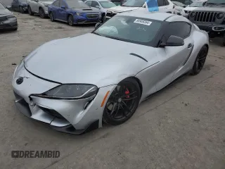 2021 Toyota GR Supra 3.0 with VIN WZ1DB0C0XMW039660, listed as a Copart auction lot 86909354 with 30,272 mi miles and Salvage Title. Bid and sale history available at carsss.com. Image 1.