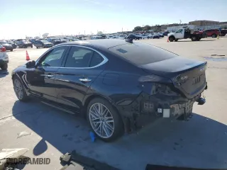 2020 Genesis G70 2.0T with VIN KMTG34LA5LU053373, listed as a Copart auction lot 42152495 with 59,701 mi miles and Salvage Title. Bid and sale history available at carsss.com. Image 2.