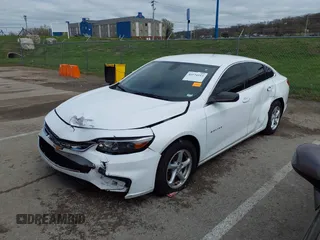 2017 Chevrolet Malibu LS with VIN 1G1ZB5ST6HF141436, listed as a IAAI auction lot 41894113 with 154,521 mi miles and . Bid and sale history available at carsss.com. Image 2.