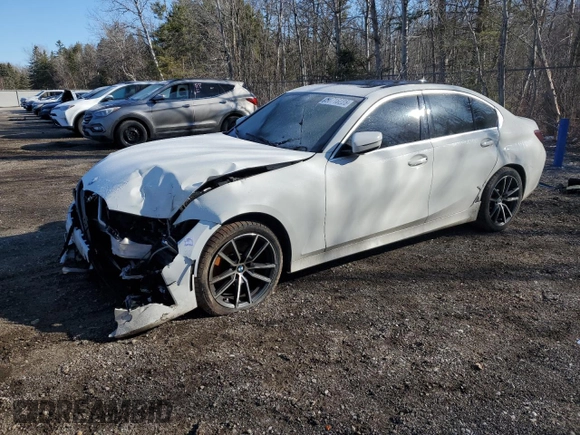 2019 BMW 3 Series 330i xDrive with VIN WBA5R7C5XKAJ85843, listed as a Copart auction lot 50716225 with Not Provided miles and Salvage Title. Bid and sale history available at carsss.com. Image 1.