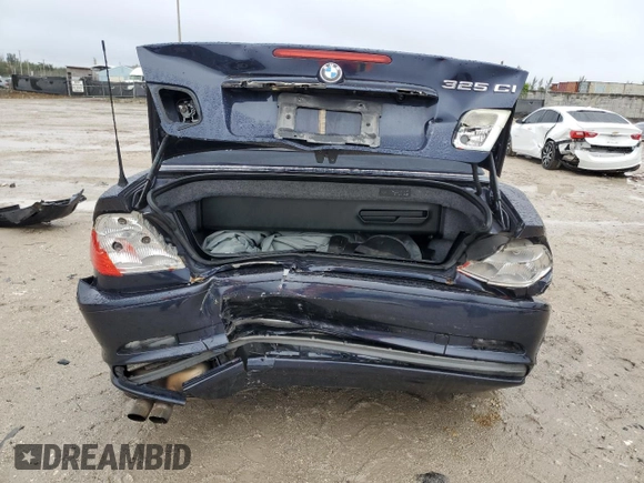 2001 BMW 3 Series 325Ci with VIN WBABS33441JY51892, listed as a Copart auction lot 89110735 with 142,771 mi miles and Salvage Title. Bid and sale history available at carsss.com. Image 6.