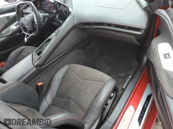 2022 Chevrolet Corvette 3LT with VIN 1G1YC3D47N5114329, listed as a Copart auction lot 53289165 with 0 mi miles and Salvage Title. Bid and sale history available at carsss.com. Image 8.